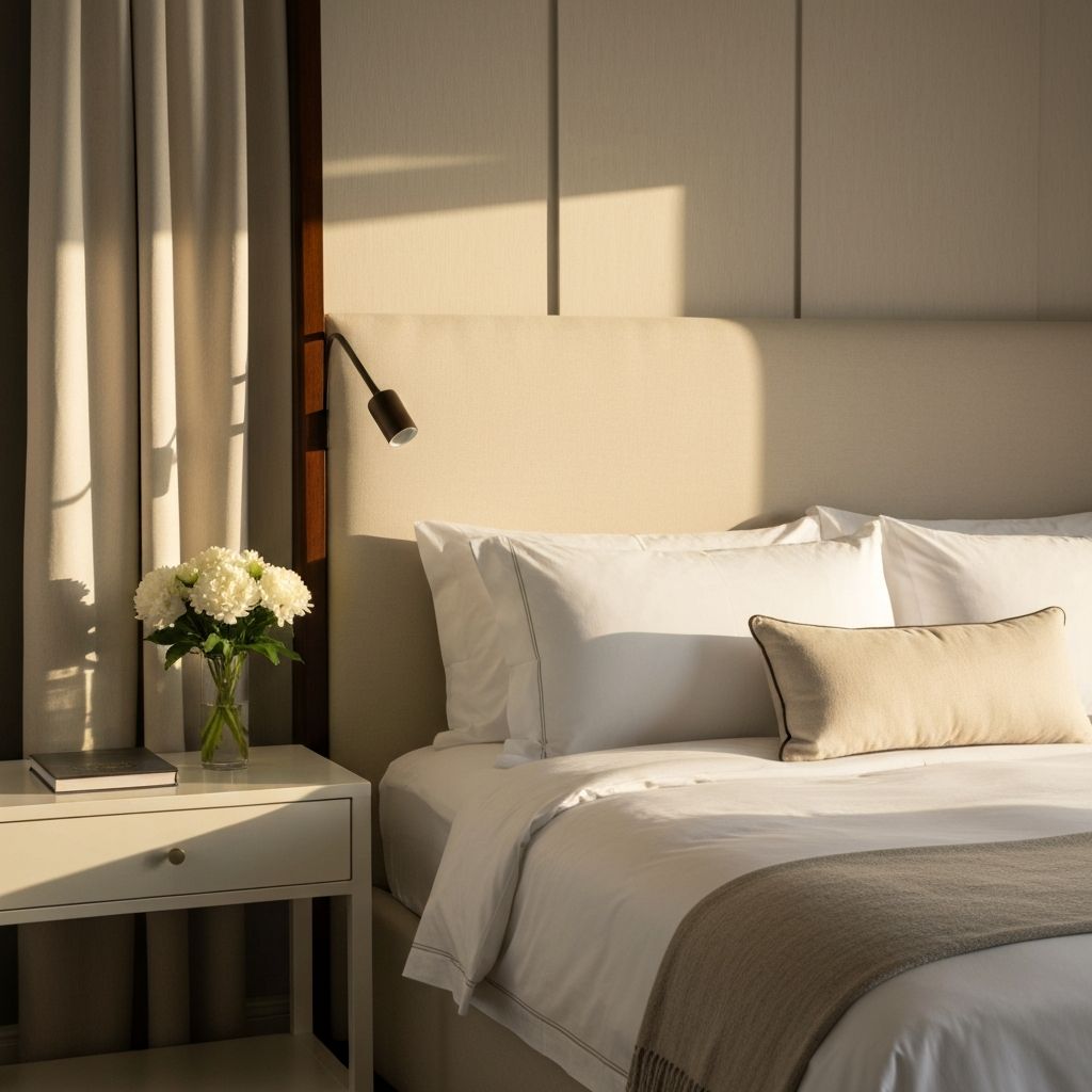 Luxurious clean bedroom