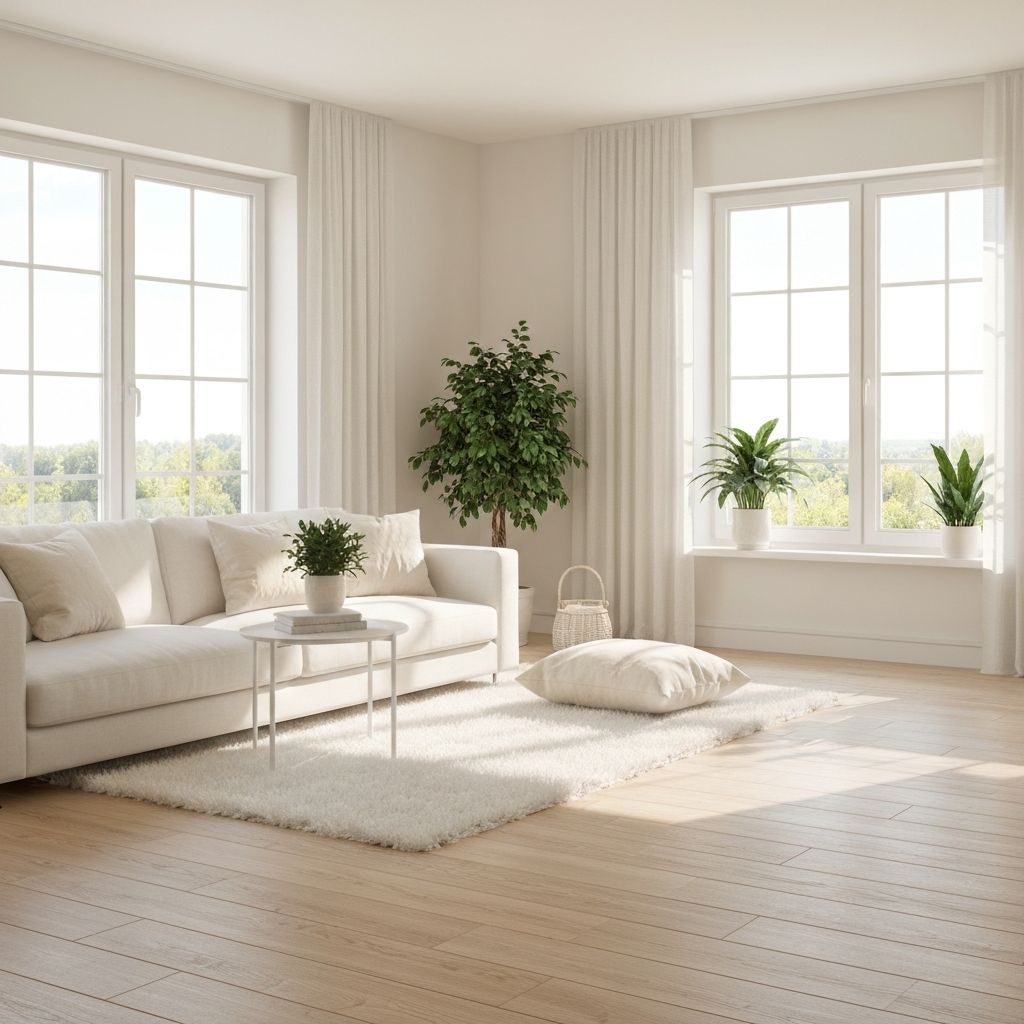 Beautifully clean modern home interior